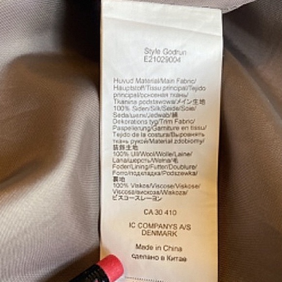 PART TWO Silk Wool Dress Midi - Picture 7 of 9